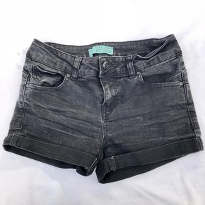3/$20 WAX JEANS Juniors Black Short Shorts Small